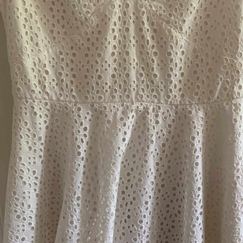 Jack Wills White Eyelet Sleeveless Dress Sz 2 - Picture 7 of 8